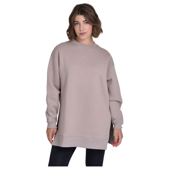 Target Γυναικείο φούτερ Loose Crewneck Side Slits Fleece "Icon"
